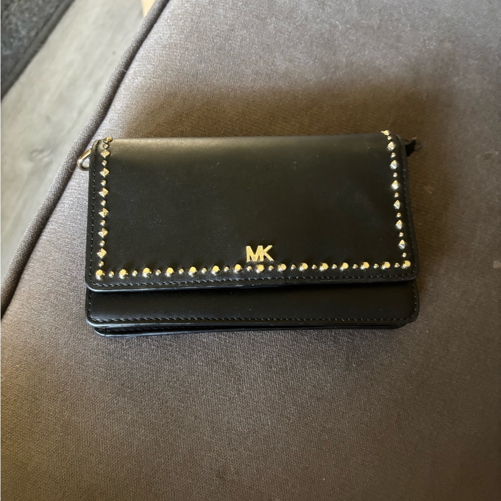 Michael Kors Black Studded Wallet